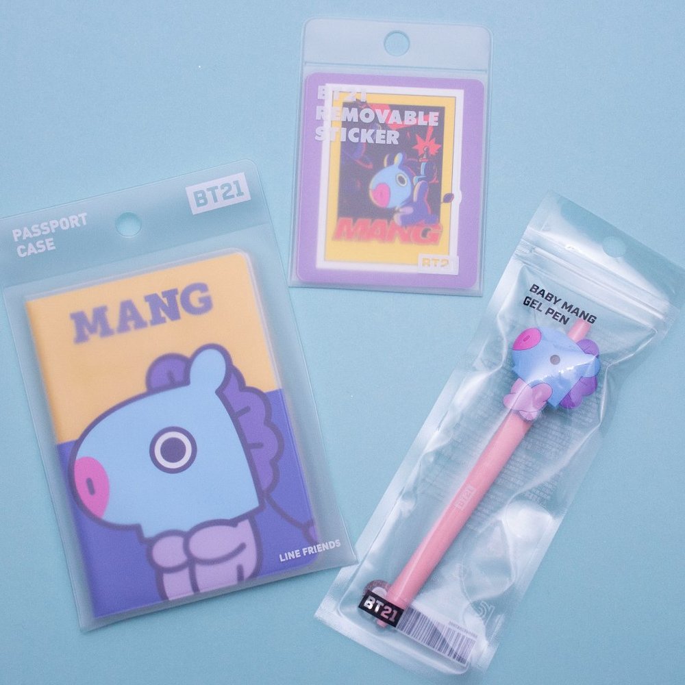 BT21 Mang Passport Pen Sticker Bundle BTS LINE Friends